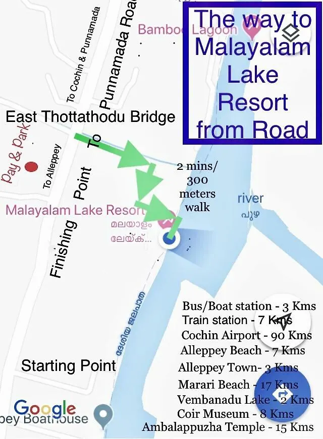 Malayalam Lake Resort Alappuzha 호텔